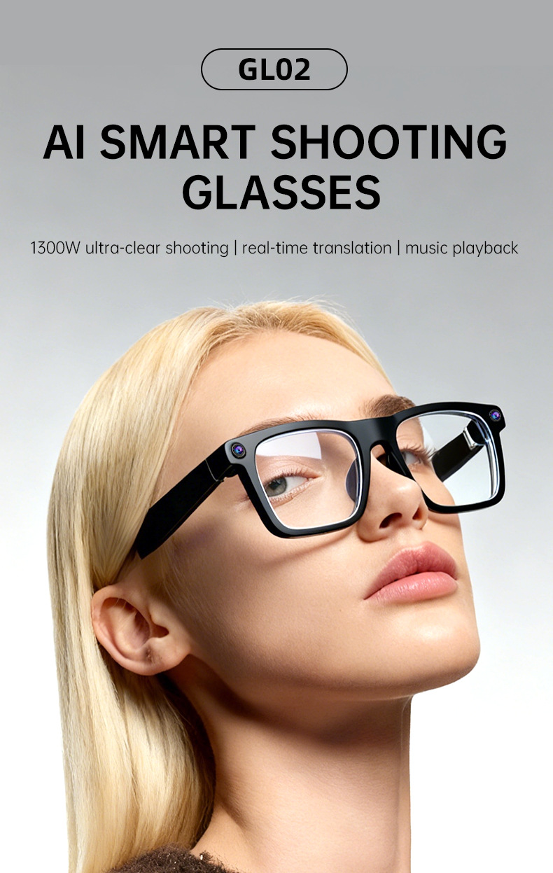 GL02 AI Smart Glasses — 13MP c - огляд і ціна Smart Glasses Lens
