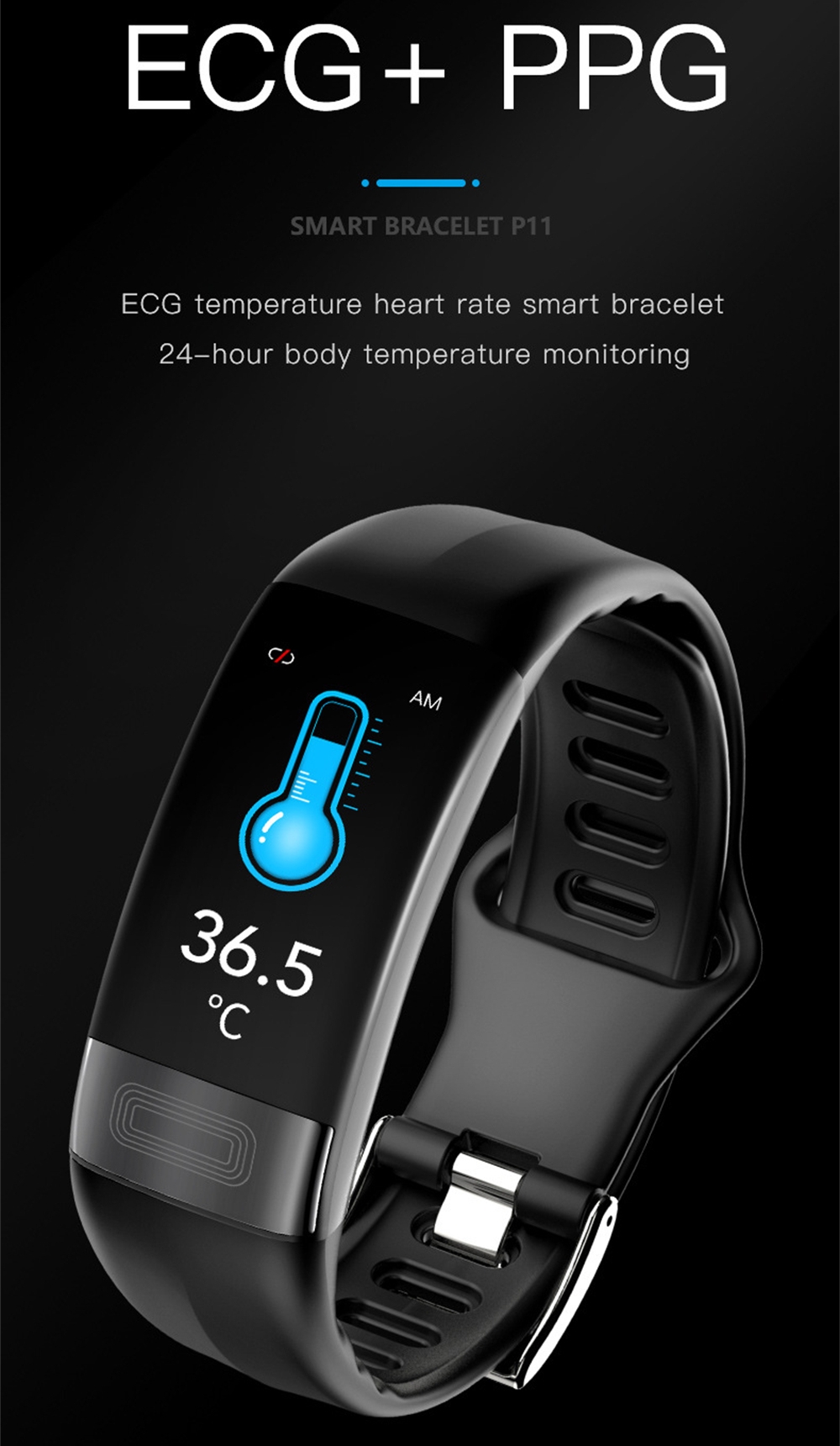 Sport Bracelet Healthy Watch E - огляд і ціна Fall Detection Watch