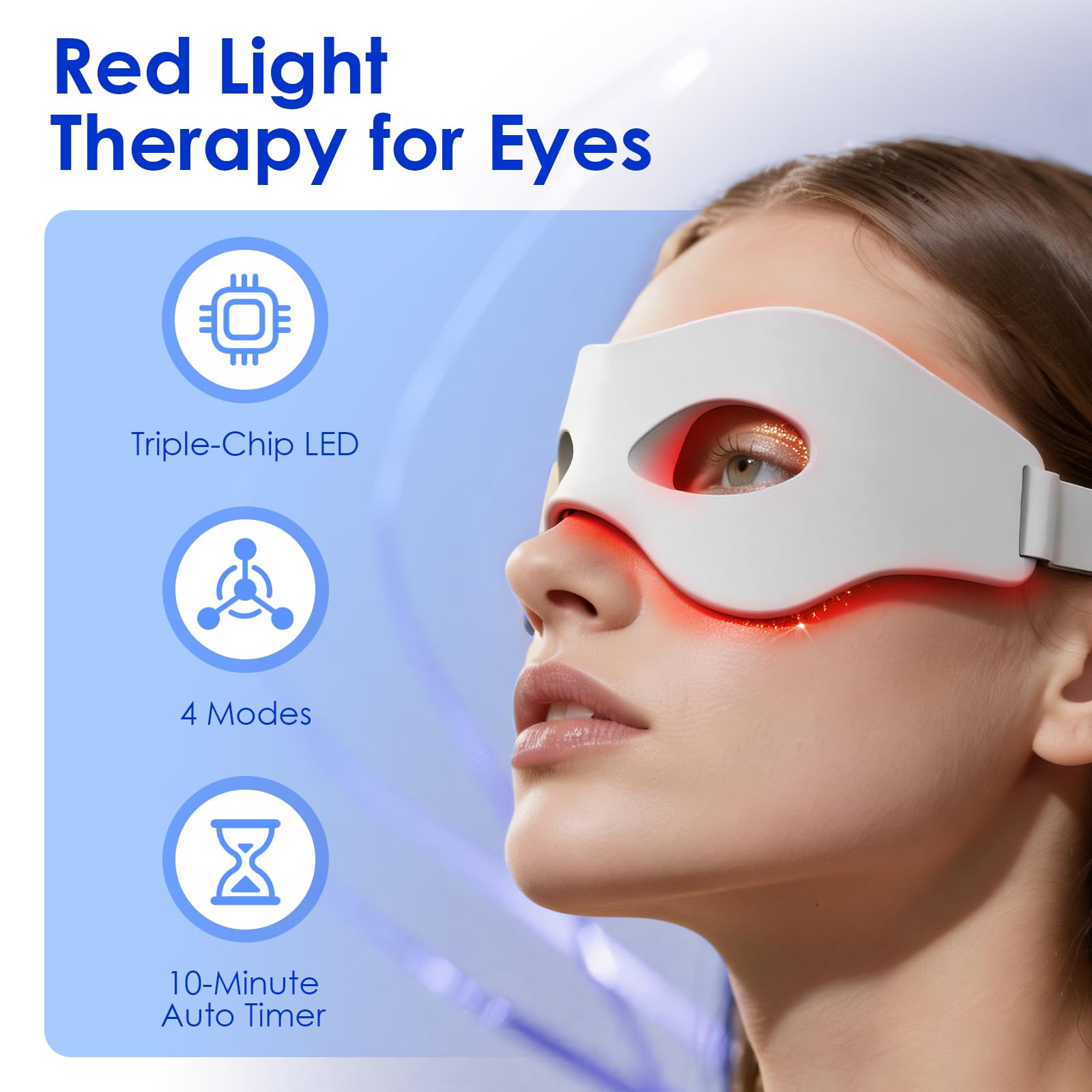3D Red Light EMS Eye Massager  - огляд і ціна Light Therapy Glasses